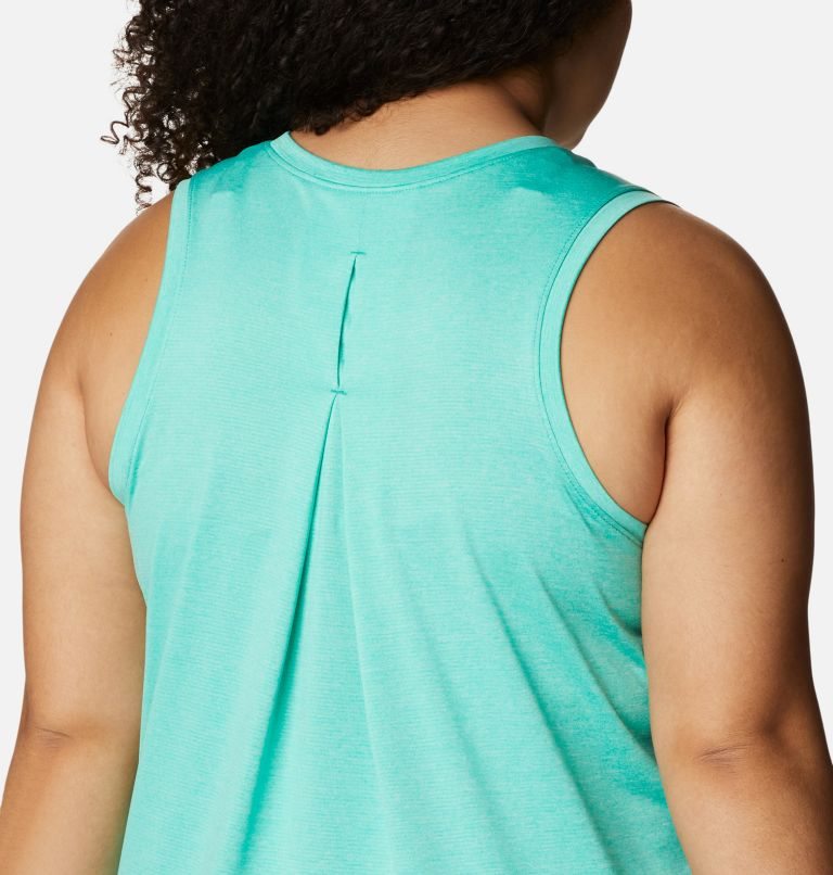 Women's Columbia Hike Tanks Turquoise | Plus Size CA-G0A14